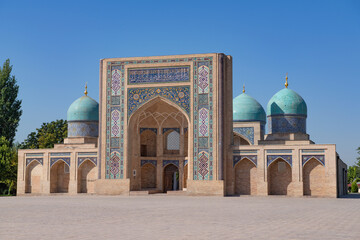 Medieval Barak Khan madrasah on a sunny day. Tashkent