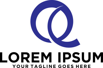 Initial Q letter logo design