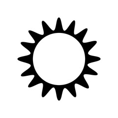 shining sun, spherical sun icon,cartoon text frame,Various circular speech bubbles, conversation
