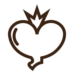 beetroot food fruit plant vegetable outline icon