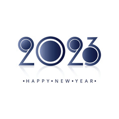 Elegant 2023 new year invitation card celebration background