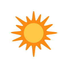 shining sun, spherical sun icon,cartoon text frame,Various circular speech bubbles, conversation