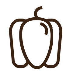 bell pepper capcicum pepper sweet pepper vegetable outline icon