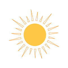 shining sun, spherical sun icon,cartoon text frame,Various circular speech bubbles, conversation