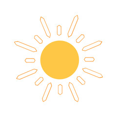 Fototapeta premium shining sun, spherical sun icon,cartoon text frame,Various circular speech bubbles, conversation