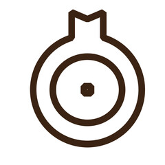 beetroot bulb common onion vegetable outline icon