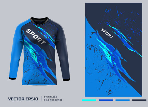 T-shirt Mockup  Sport Shirt Template Design For Soccer Jersey  Football Kit. Abstract Grunge Design . Vector Eps File.