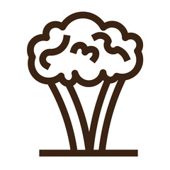 broccoli easter plant season spring vegetable outline icon