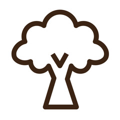 broccoli delicious egg food fruit happy vegetable outline icon