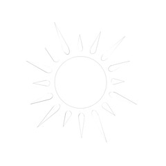 shining sun, spherical sun icon,cartoon text frame,Various circular speech bubbles, conversation