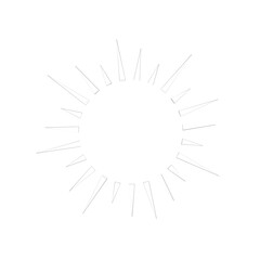 shining sun, spherical sun icon,cartoon text frame,Various circular speech bubbles, conversation