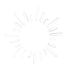 shining sun, spherical sun icon,cartoon text frame,Various circular speech bubbles, conversation