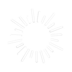 shining sun, spherical sun icon,cartoon text frame,Various circular speech bubbles, conversation