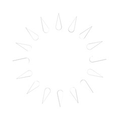 shining sun, spherical sun icon,cartoon text frame,Various circular speech bubbles, conversation