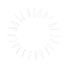 shining sun, spherical sun icon,cartoon text frame,Various circular speech bubbles, conversation