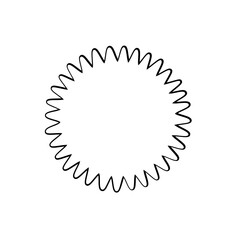 shining sun, spherical sun icon,cartoon text frame,Various circular speech bubbles, conversation