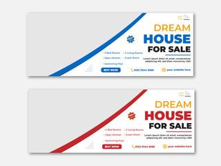 Dream House Facebook Cover Design Template