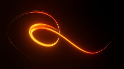 3d render motion line of speed and power or light trails. High-speed light with curve movement beam. 5G Technology fast and futuristic background. Abstract motion blur.