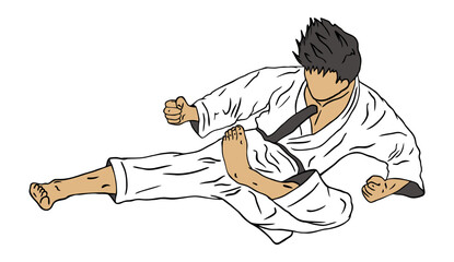 karate vector logo icon © irvan