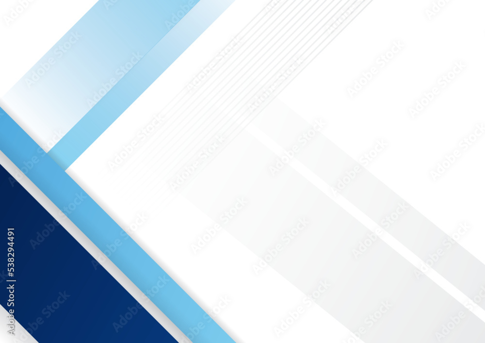 Poster modern blue abstract background for business presentation design template