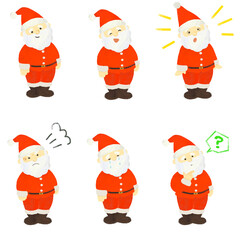 サンタクロースのかわいいイラスト　クリスマス