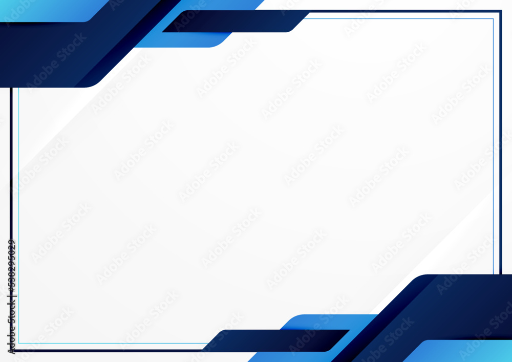 Aufkleber modern blue and gold abstract background for business presentation design template