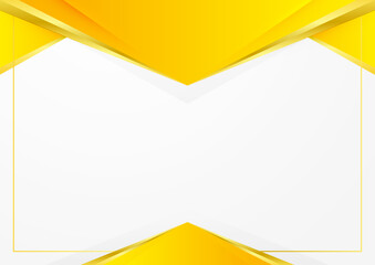 Modern orange yellow white abstract background for business presentation design template