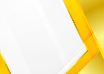 Modern orange yellow white abstract background for business presentation design template
