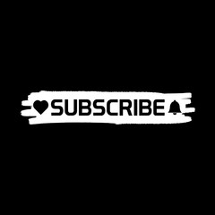 Subscribe Button icon isolated on dark background