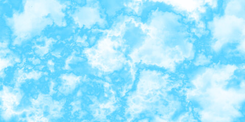 blue sky with clouds. Light sky blue shades watercolor background. Sky Nature Landscape Background. sky background with white fluffy clouds.><