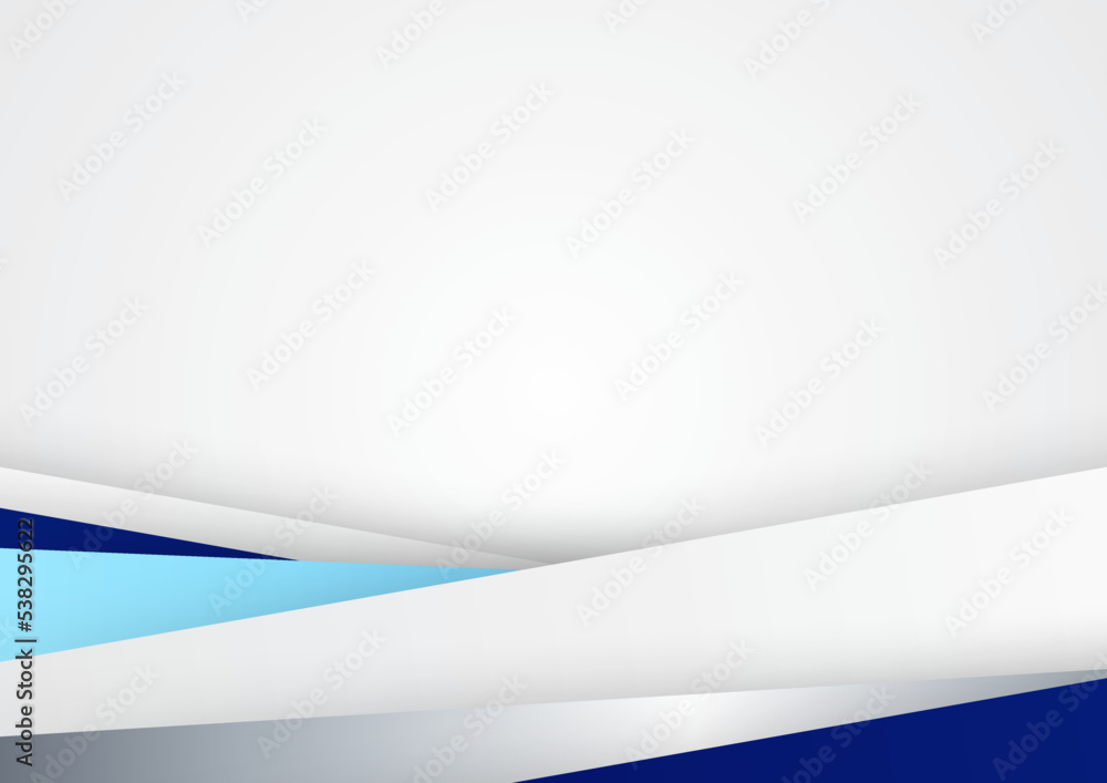 Poster modern blue abstract background for business presentation design template