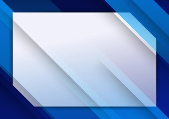 Obraz premium Modern blue abstract background for business presentation design template