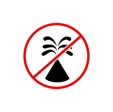 Do not use crackers here icon. Fataka banned.