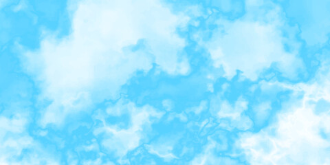 blue sky with clouds. Light sky blue shades watercolor background. Sky Nature Landscape Background. sky background with white fluffy clouds.><