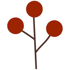 Hand drawn Autumn Branch, Plant, Leaf, Flower and Floral Elements