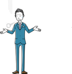 ストレスを感じるビジネスマン