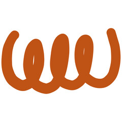 Hand drawn abstract doodle line