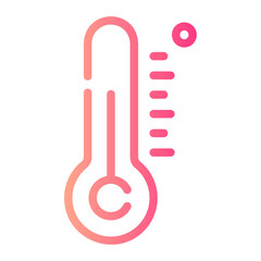 thermometer gradient icon