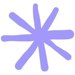 Hand drawn cute pastel abstract doodle line