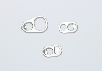 Aluminum can open loop on white