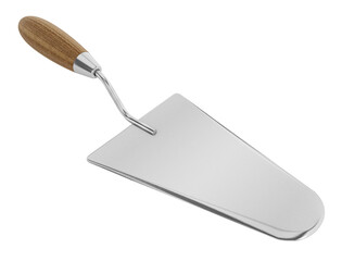 Trowel on transparent background