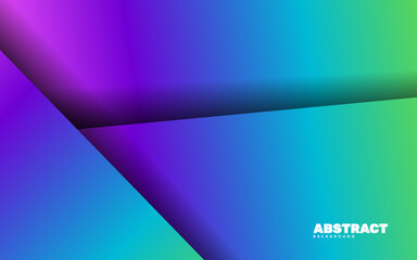 Abstract overlap papercut gradient background vector