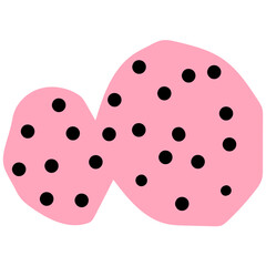 Hand drawn abstract organic shape