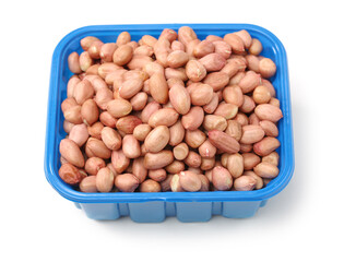  Peanut kernel isolated on white background