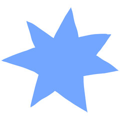 Hand drawn abstract organic shape