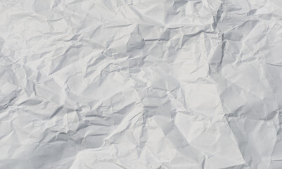 background texture of white crumpled paper