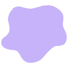 Pastel abstract organic shape scribble hand drawn