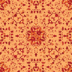 Seamless fractal pattern in vector format for printed fabrics or any other purposes. Every object is grouped base on color so the pattern is editable, tileable and easy to use.