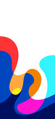 Colorful abstract fluid background for mobile video banner