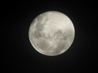 full moon over black taken in Indonesia east Java